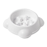 Maxbell Large Dog Food Pet Healthy Feeder Dish Anti Gulp Choke Non Slip white
