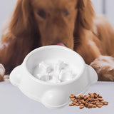 Maxbell Large Dog Food Pet Healthy Feeder Dish Anti Gulp Choke Non Slip white