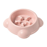 Maxbell Large Dog Food Pet Healthy Feeder Dish Anti Gulp Choke Non Slip pink