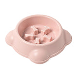 Maxbell Large Dog Food Pet Healthy Feeder Dish Anti Gulp Choke Non Slip pink