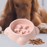 Maxbell Large Dog Food Pet Healthy Feeder Dish Anti Gulp Choke Non Slip pink