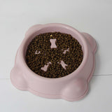 Maxbell Large Dog Food Pet Healthy Feeder Dish Anti Gulp Choke Non Slip pink