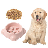 Maxbell Large Dog Food Pet Healthy Feeder Dish Anti Gulp Choke Non Slip pink