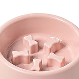Maxbell Large Dog Food Pet Healthy Feeder Dish Anti Gulp Choke Non Slip pink