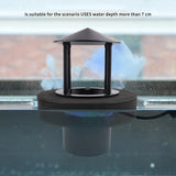 Maxbell Mist Maker Mist Dispenser Floating Sprayer Fogger for Fish Tank Filter Black