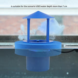Maxbell Mist Maker Mist Dispenser Floating Sprayer Fogger for Fish Tank Filter Blue