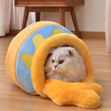 Maxbell Honey Pot Shape Pet bed for cat Nest House Comfy Cushion Washable Soft