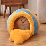Maxbell Honey Pot Shape Pet bed for cat Nest House Comfy Cushion Washable Soft