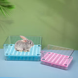 Maxbell Rabbit Litter Box Potty Trainer Plastic for Ferret Hamster Small Animal Pink 30cmx22cmx13cm
