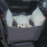 Maxbell Portable Dog Car Seat Booster Seat Small Medium Dogs Pet Carrier Outdoor Gray