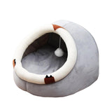 Maxbell Large Cat Beds with Ball Cushion Basket Warm Portable for Kitten Sloth M