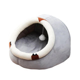 Maxbell Large Cat Beds with Ball Cushion Basket Warm Portable for Kitten Sloth M