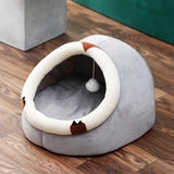 Maxbell Large Cat Beds with Ball Cushion Basket Warm Portable for Kitten Sloth M