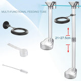 Maxbell Feeding Tube Transparent Dish Tray for Clams Fish Tank Aquarium Accessories