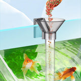 Maxbell Feeding Tube Transparent Dish Tray for Clams Fish Tank Aquarium Accessories