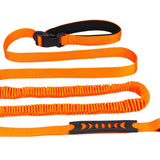 Maxbell Hands Free Leash Waist Pet Leash Shock Absorbing for Running Dog Chain Orange
