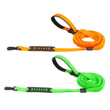 Maxbell Hands Free Leash Waist Pet Leash Shock Absorbing for Running Dog Chain Orange