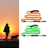 Maxbell Hands Free Leash Waist Pet Leash Shock Absorbing for Running Dog Chain Orange