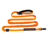 Maxbell Hands Free Leash Waist Pet Leash Shock Absorbing for Running Dog Chain Orange