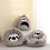 Maxbell Warm Dog Kennel House Cats Nest Bed for Winter Small Medium Dogs Cats 38cmx36cm