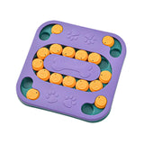 Maxbell Dog Puzzle Toys Funny Feeding Slow Feeder Interactive Puzzle Game Toy Purple