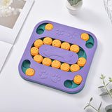 Maxbell Dog Puzzle Toys Funny Feeding Slow Feeder Interactive Puzzle Game Toy Purple