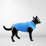 Maxbell Dog Fleece Vest Dog Cold Weather Jacket Puppy Clothing Outdoor Soft Pullover Blue
