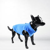 Maxbell Dog Fleece Vest Dog Cold Weather Jacket Puppy Clothing Outdoor Soft Pullover Blue