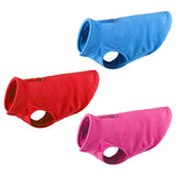 Maxbell Dog Fleece Vest Dog Cold Weather Jacket Puppy Clothing Outdoor Soft Pullover Blue