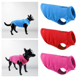 Maxbell Dog Fleece Vest Dog Cold Weather Jacket Puppy Clothing Outdoor Soft Pullover Blue