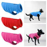 Maxbell Dog Fleece Vest Dog Cold Weather Jacket Puppy Clothing Outdoor Soft Pullover Blue
