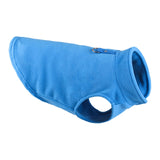 Maxbell Dog Fleece Vest Dog Cold Weather Jacket Puppy Clothing Outdoor Soft Pullover Blue