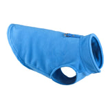 Maxbell Dog Fleece Vest Dog Cold Weather Jacket Puppy Clothing Outdoor Soft Pullover Blue