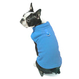 Maxbell Dog Fleece Vest Dog Cold Weather Jacket Puppy Clothing Outdoor Soft Pullover Blue