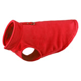 Maxbell Dog Fleece Vest Dog Cold Weather Jacket Puppy Clothing Outdoor Soft Pullover Red