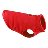 Maxbell Dog Fleece Vest Dog Cold Weather Jacket Puppy Clothing Outdoor Soft Pullover Red
