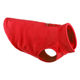 Maxbell Dog Fleece Vest Dog Cold Weather Jacket Puppy Clothing Outdoor Soft Pullover Red