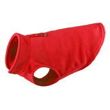 Maxbell Dog Fleece Vest Dog Cold Weather Jacket Puppy Clothing Outdoor Soft Pullover Red