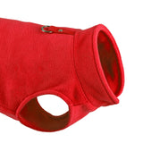 Maxbell Dog Fleece Vest Dog Cold Weather Jacket Puppy Clothing Outdoor Soft Pullover Red