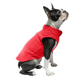 Maxbell Dog Fleece Vest Dog Cold Weather Jacket Puppy Clothing Outdoor Soft Pullover Red