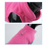 Maxbell Dog Fleece Vest Dog Cold Weather Jacket Puppy Clothing Outdoor Soft Pullover Pink