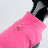 Maxbell Dog Fleece Vest Dog Cold Weather Jacket Puppy Clothing Outdoor Soft Pullover Pink