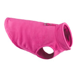 Maxbell Dog Fleece Vest Dog Cold Weather Jacket Puppy Clothing Outdoor Soft Pullover Pink