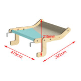 Maxbell Cat Window Perch Hanging Bed Washable Space Saving Basking for Window B