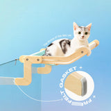 Maxbell Cat Window Perch Hanging Bed Washable Space Saving Basking for Window B
