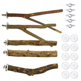 Maxbell 5 Pieces Bird Perch Stand Tree Branch Gerbil Rat Guinea Pig Squirrel 20cm