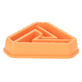 Maxbell Dog Bowl Feeding Wear Resistant Slow Feeder for Pets Eating Drinking Puppies Orange