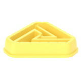 Maxbell Dog Bowl Feeding Wear Resistant Slow Feeder for Pets Eating Drinking Puppies Yellow