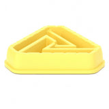 Maxbell Dog Bowl Feeding Wear Resistant Slow Feeder for Pets Eating Drinking Puppies Yellow