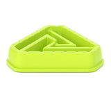 Maxbell Dog Bowl Feeding Wear Resistant Slow Feeder for Pets Eating Drinking Puppies Light Green